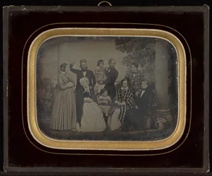 (Retrato de grupo de nove membros do Círculo de Eynard-Lullin)